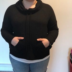Sonoma Black Cowl Neck Sweatshirt w/ Pocket
